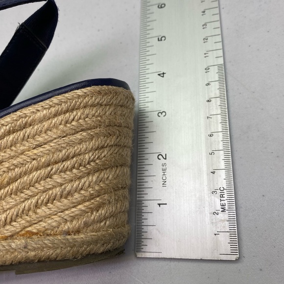 Merona NAVY Wedge Sandal, 9 Winter Sale - Picture 6 of 9